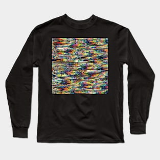 Glitch Money Collage Long Sleeve T-Shirt